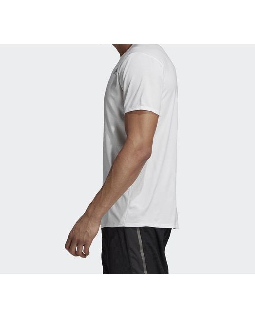 Adidas White Logo Breathable Short Sleeve for men