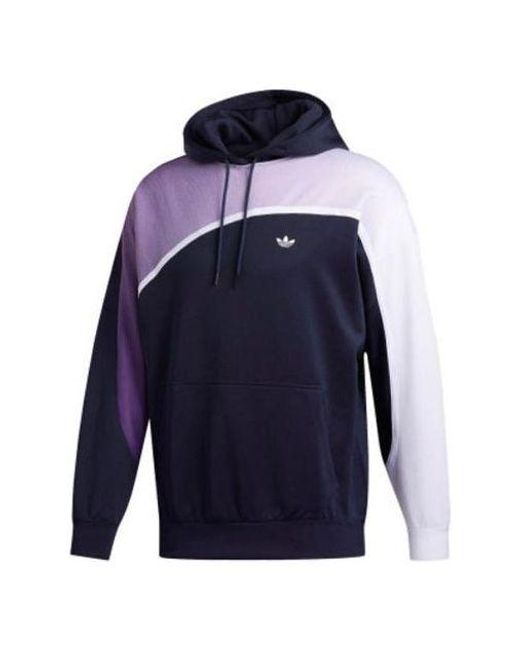 Adidas Blue Originals Colorblock Casual Sports Gradient Pullover for men