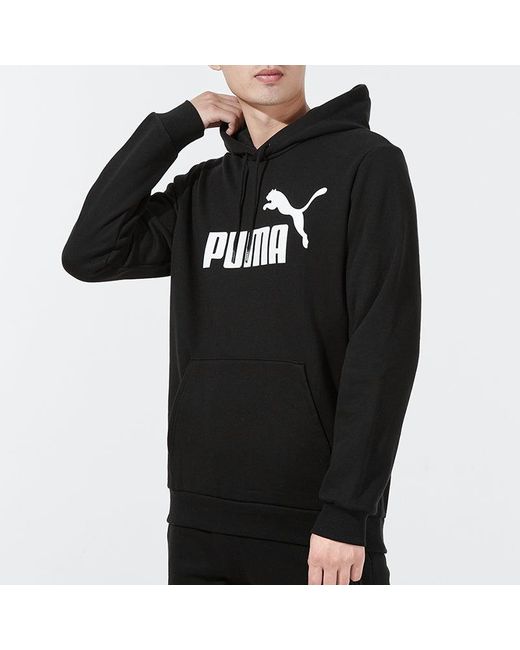 PUMA Black Essential Sweatshirt for men
