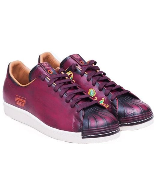 Adidas Purple Limited Edt X Superstar 'Burgundy' for men