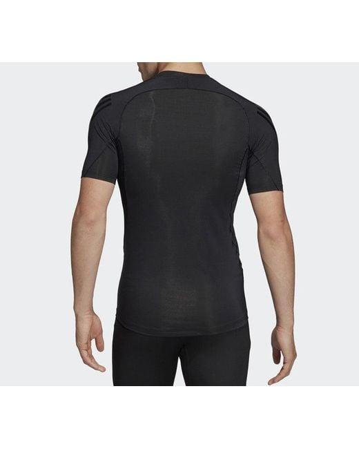 Adidas Black Stripe Printing Training Short Sleeve for men