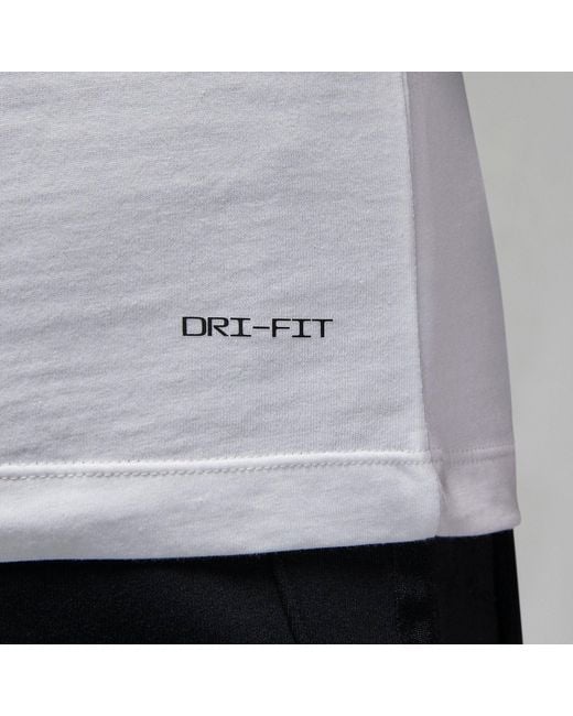 Nike White Dri-Fit Sport Graphic T-Shirts for men