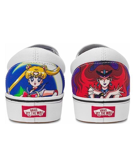 Vans Blue Sailor Moon X Classic Slip-On Comfycush 'Pretty Guardian' for men