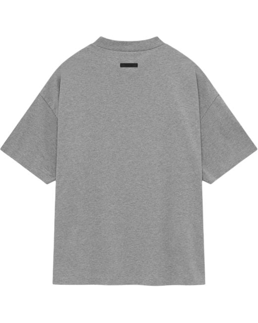 Fear Of God Gray Jersey Crewneck Tee 'Dark Heather' for men