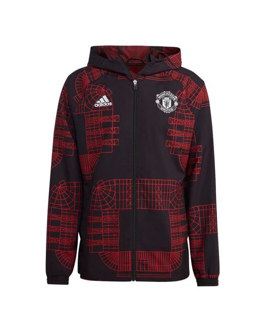 Adidas Red Manchester United Windbreaker Jacket for men