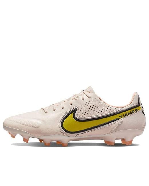 Gelukkig Beneden afronden academisch Nike Tiempo Legend Elite Fg Turf Soccer Cleats/football Boots Pink Yellow  in White for Men | Lyst