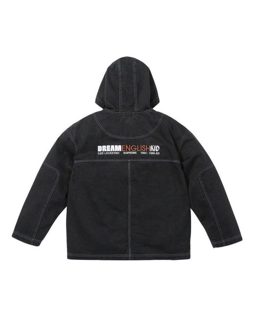 Supreme Black X Mark Leckey Dream English Kid Hooded Jacket for men