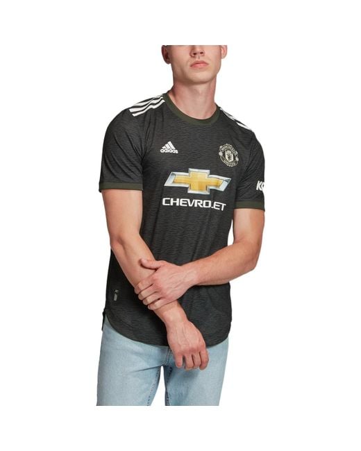 Adidas Black Manchester United 20/21 Away Jersey for men