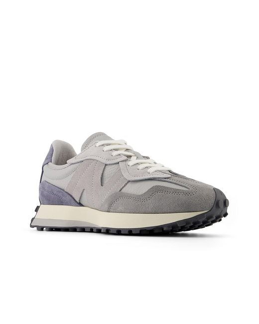 New Balance White 327 Day Rain Cloud' for men