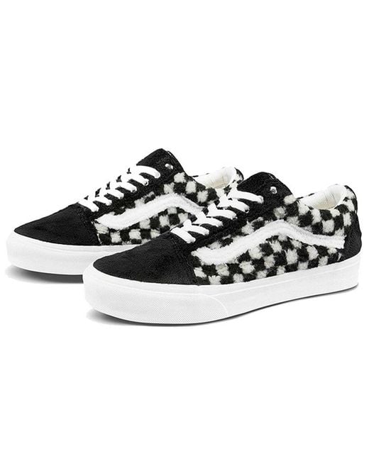 Vans Black Old Skool 'Sherpa Checkerboard for men