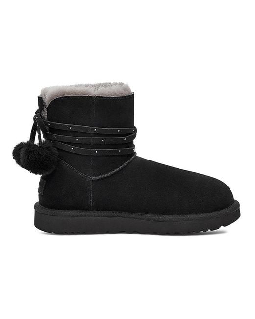 Ugg Black (Wmns) Mini Bailey Bow Pom