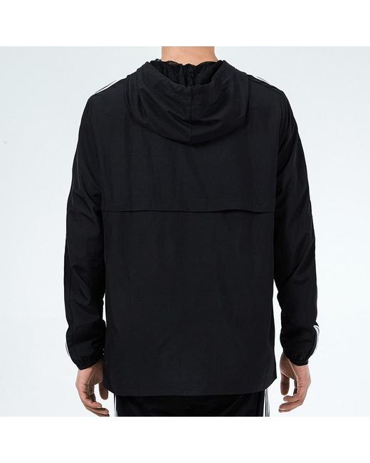 Adidas Blue 3S Wb Training Sports Hooded Logo Jacket Autumn for men