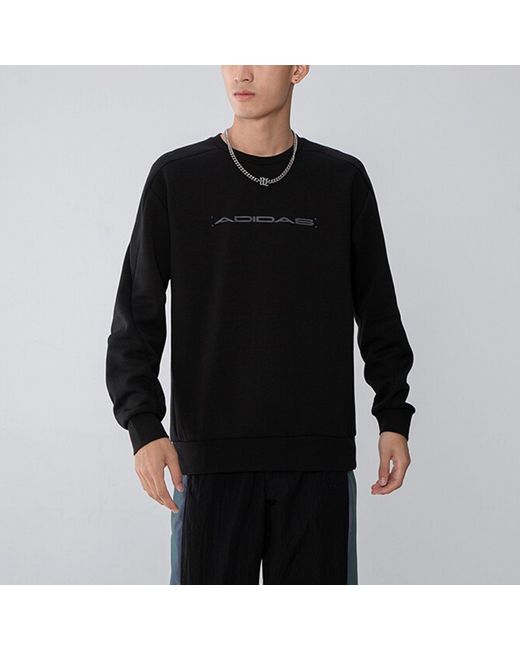 Adidas Blue Th Eng Sweat Logo Printing Casual Sports Pullover for men