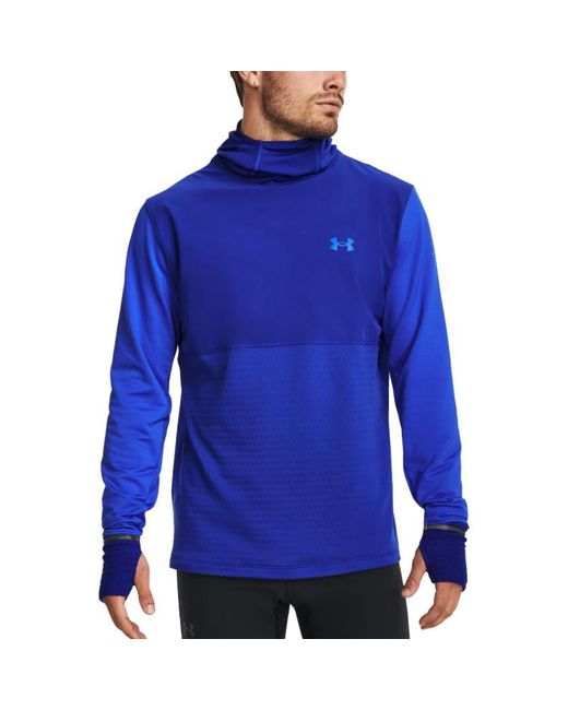 Under Armour Blue Qualifier Cold Hoodie 'Royal' for men