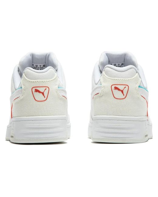 PUMA White Slipstream Lo Canvas 'Warm' for men