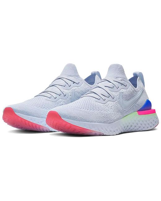 Nike Epic React Flyknit 2 Running Shoe Blue