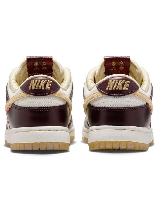 Nike Brown Dunk Low Lx 'Year Of The Snake' Shoes
