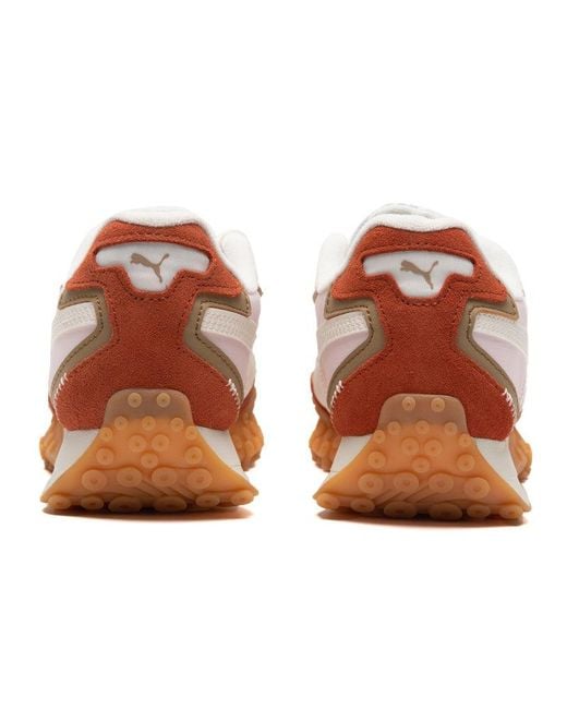 PUMA White Blktop Rider 'Warm Apple Cider'
