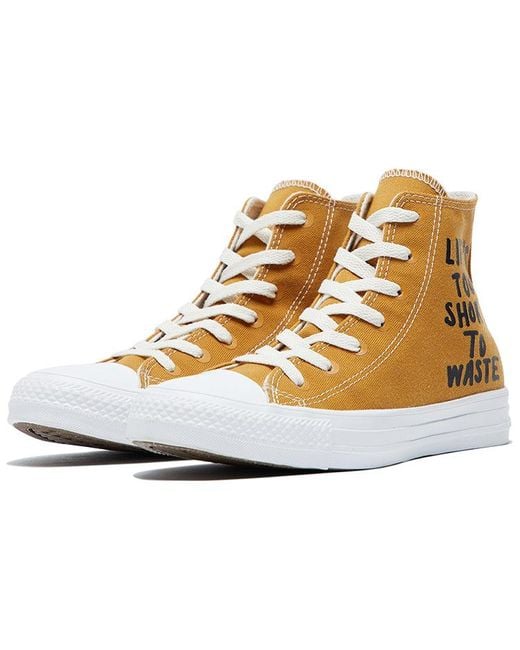 Converse Brown Chuck Taylor All Star Hi Renew 'Life's Too Short To Waste' for men