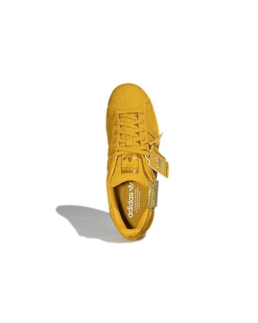 Adidas Yellow Originals Skate Shoes 'Triple' for men