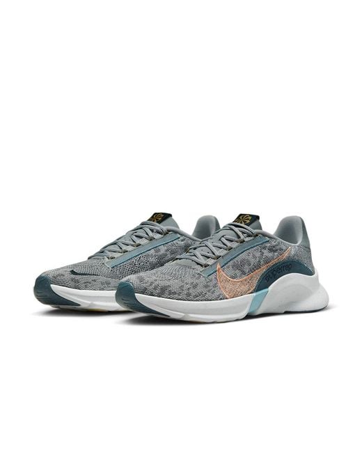 Nike Blue Superrep Go 3 Next Nature Flyknit 'Wolf Arctic' for men