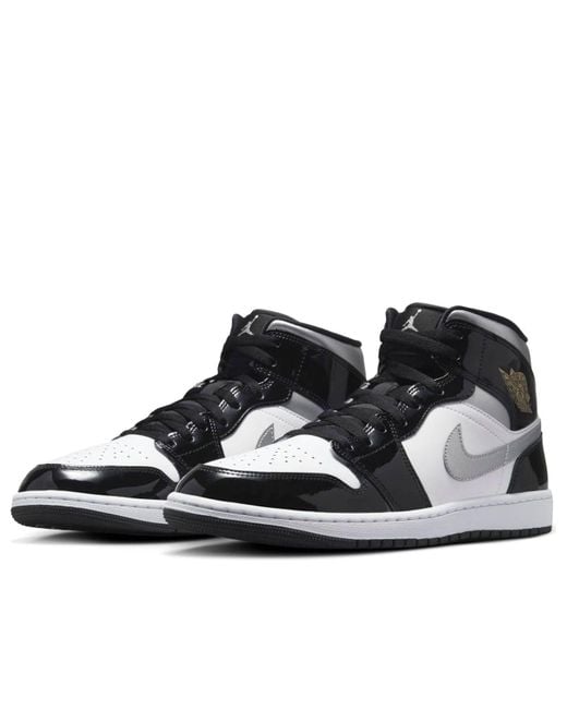 Nike Black 1 Mid Patent' for men