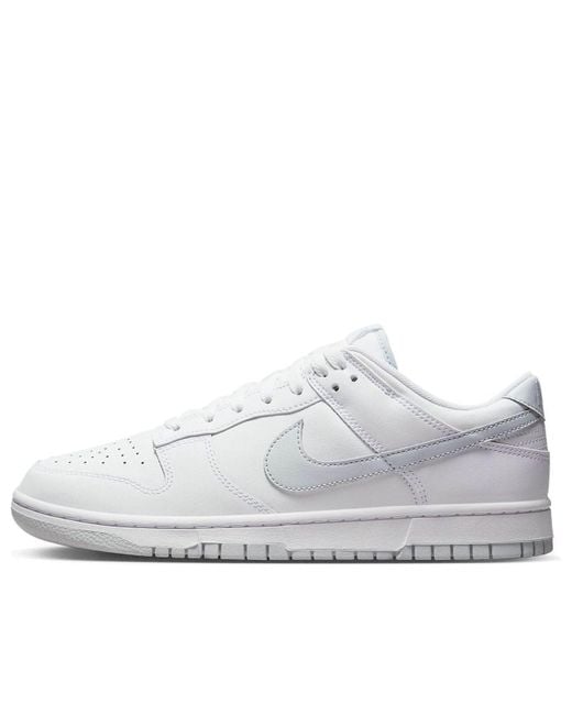 Nike White Dunk Low Retro Pure Platinum' for men