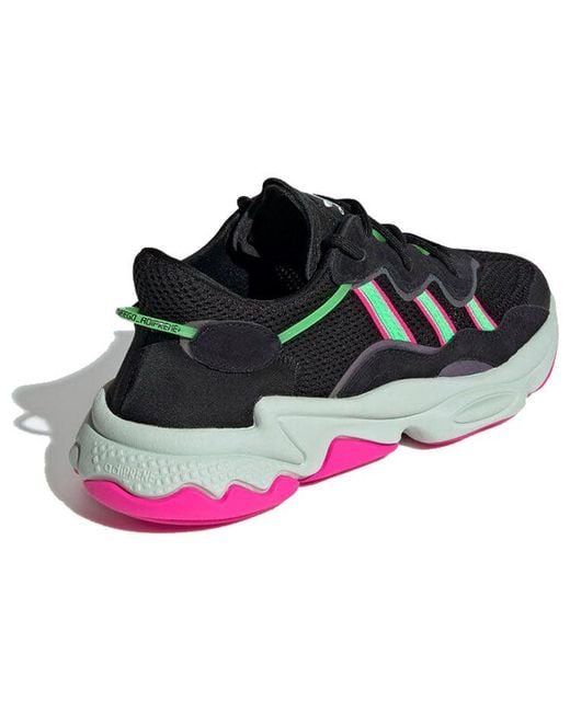 Adidas Black (Wmns) Ozweego Shock Lime'