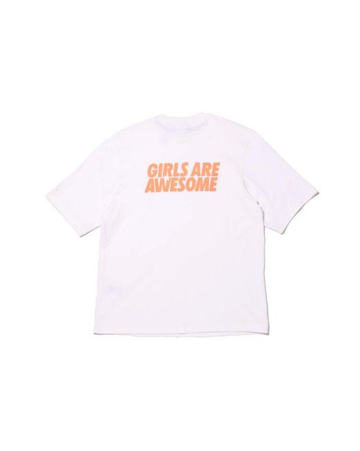 Adidas White Originals Girls Are Awesome Ss20 Logo Tee for men