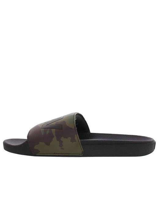 Vans Black Slide-On Minimalistic Casual Slippers for men