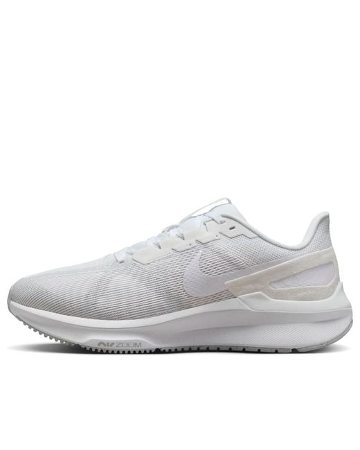 Nike White Air Zoom Structure 25 Wide Pure Platinum' for men