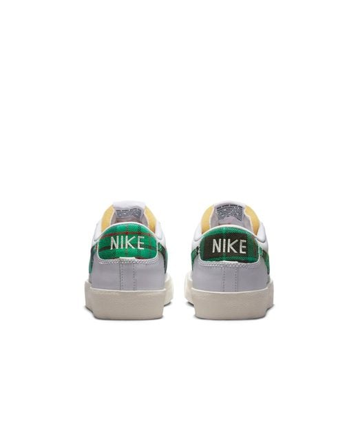 Nike White Blazer Low '77 Premium 'Tartan Plaid' for men