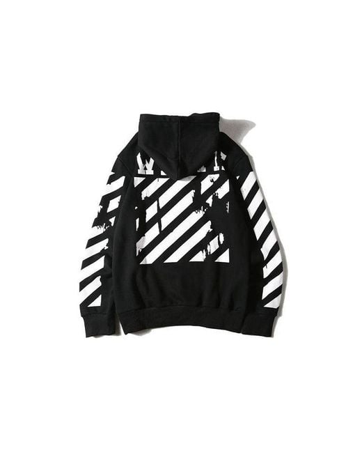 Off-White c/o Virgil Abloh Black Caravaggio Hooded Sweatshirt for men