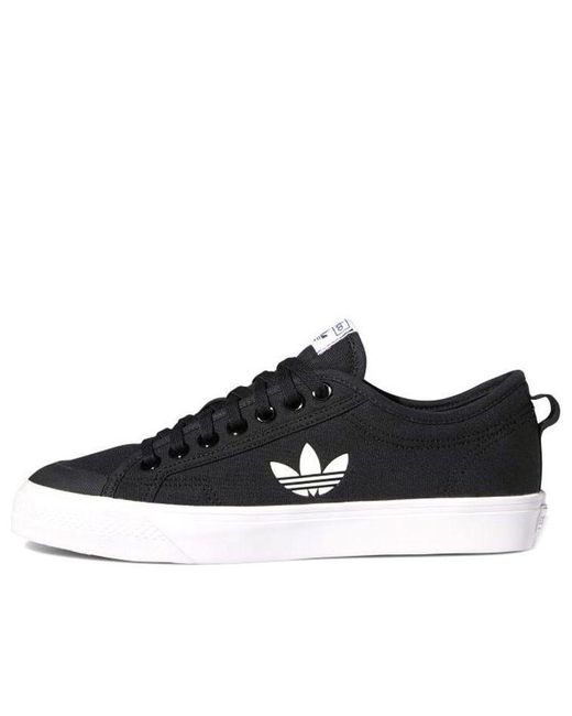 Adidas Black Nizza Trefoil Shoes for men