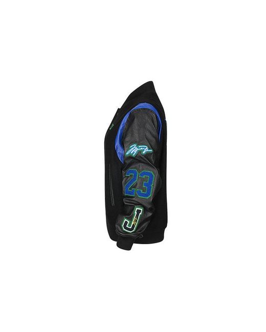 Nike Black (Wmns) X Aleali May Stand-Up Collar Baseball Jacket