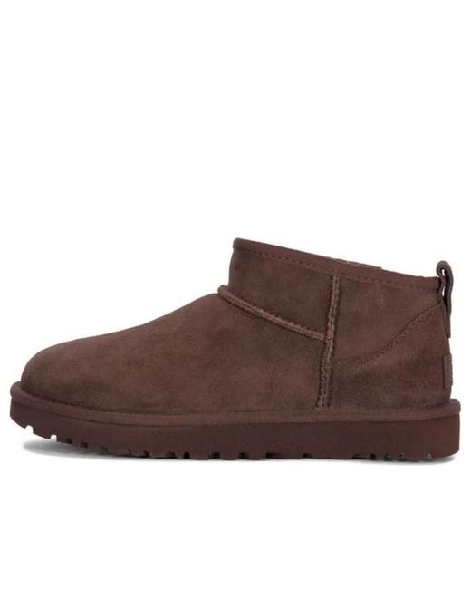 Ugg Brown (Wmns) Classic Ultra Mini Boot 'Burnt Cedar'