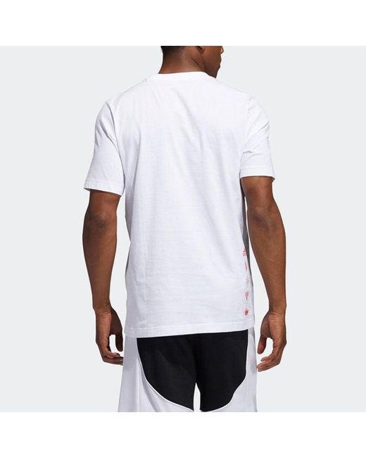 Adidas White Donovan Social Casual Basketball Sports Short Sleeve for men