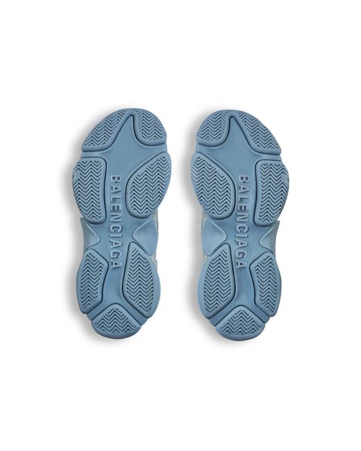 Balenciaga Blue Triple S Sneakers Denim' for men