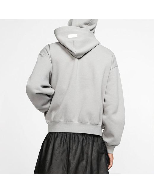Nike Gray X Fear Of God Crossover Fleece Stay Warm Pullover for men
