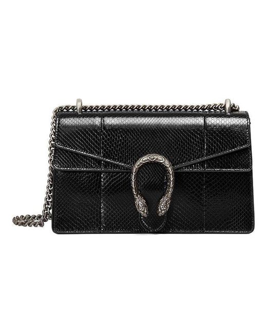 Gucci Black (Wmns) Dionysus Leather Single Shoulder Bag Medium