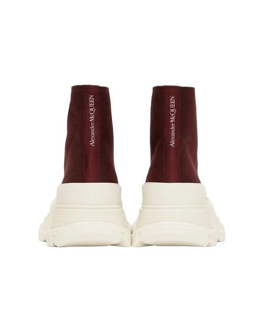 McQueen Brown Tread Slick Boots for men