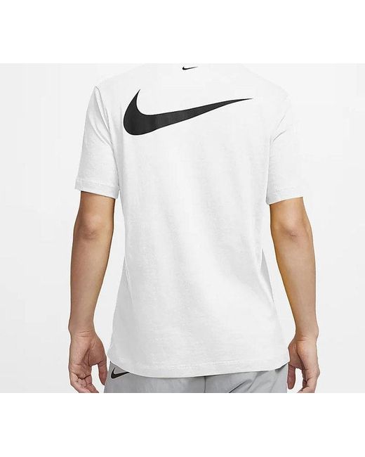 Nike White Sportswear Swoosh Sports Short Sleeve for men