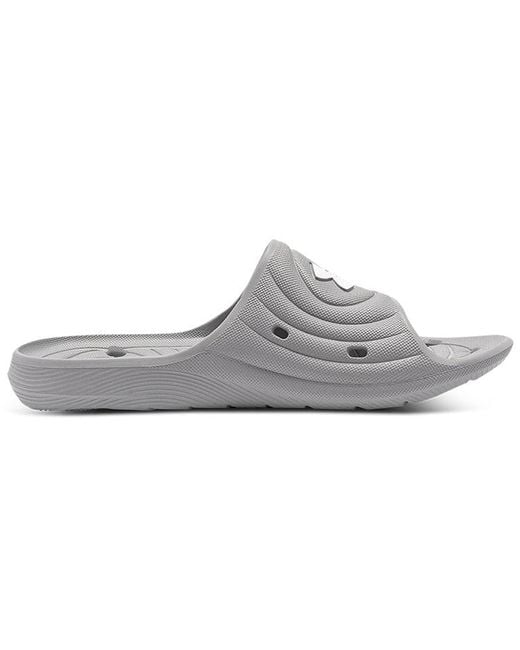 Under Armour Gray Locker 4 Slide 'Mod' for men