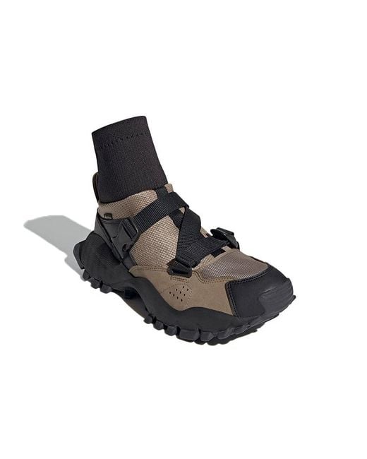 Adidas Black Ah-05 Hi See U Later Gore-Tex Shoes 'Tech Khaki Core' for men