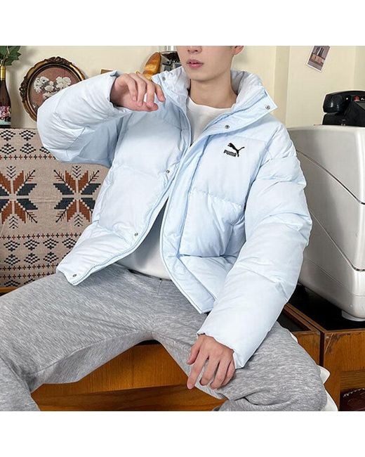 PUMA Blue Classic Down Jacket for men