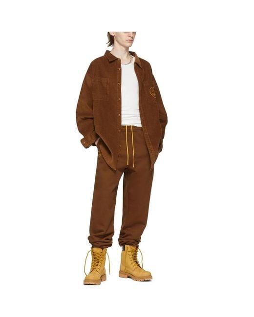 Drew House Brown Ssense Exclusive Cartoon Font Lounge Pants for men