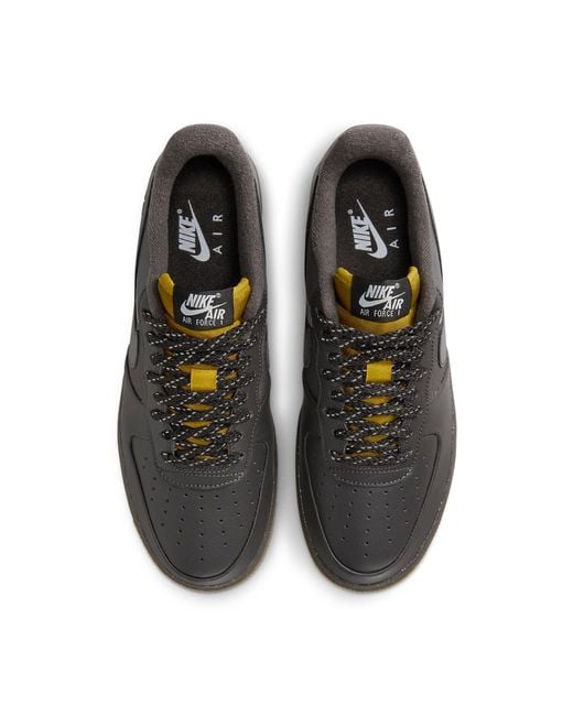 Nike Black Air Force 1 Low 'Medium Ash' for men