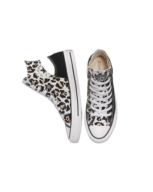 Converse Black Twisted Upper Chuck Taylor All Star Leopard' for men