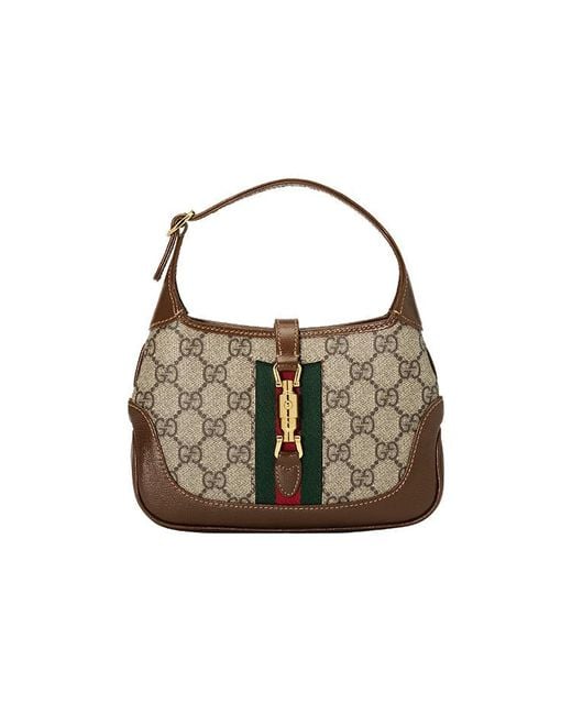 Gucci Brown (Wmns) Jackie 1961 Seriesgg Canvas Clutch Single Shoulder Bag Monogram'