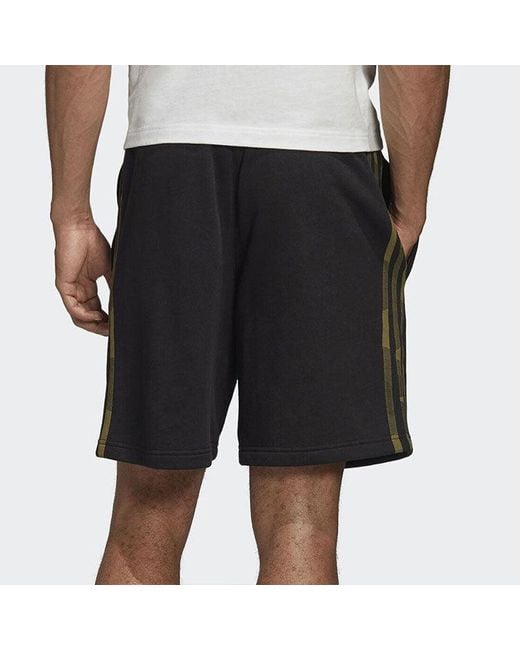 Adidas Black Originals Camo Short Leisure Sports Shorts for men
